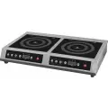 Плита индукционная AIRHOT IP7000 D двухконфорочная. 7 кВт, нагрузка на каждую конфорку 25 кг