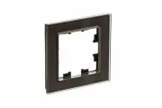 10 шт. Systeme Electric AtlasDesign Nature Стекло мокко Рамка 1-постовая, ATN320601