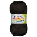 Пряжа ALPINA ORGANICA 80% хлопок, 20% лён 50 г 170 м №02 чёрный