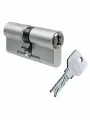 Цилиндр дверной EVVA 3KS 87мм (41+46)ключ/ключ, матовый никель (личинка замка)
