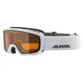 Маска горнолыжная ALPINA Scarabeo Jr White Matt/Orange S2 (uni: one size)