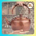 Медный чайник для газовых плит объемом 3 литра, ручная ковка, антибактериальные свойства, удобство использования