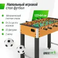 Игровой стол UNIX Line Футбол Кикер, 122х64 cм, в комплекте: 2 мяча 35 мм, 22 игрока, UNIXLINE