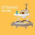 Ходунки детские CARRELLO Eterno, ходунки каталка для детей с игровой панелью, регулировка сиденья на 3 положения, кофе