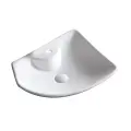 Накладная раковина Ceruttispa CR7054 50 фарфоровая, раковина для ванной, 50 см, белая