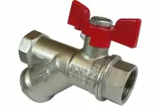 Шаровой кран с фильтром VALFEX PREMIUM для воды, 1/2 ВР/ВР, рычаг VF.292. NR1.012. PREMIUM