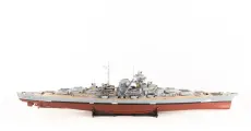 Сборная деревянная модель корабля с вооружением, Линкор Бисмарк, Amati (Италия), 1500 часов, Масштаб 1:200