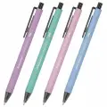 Ручка шариковая автоматическая BRAUBERG VIVID PASTEL, корпус soft-touch, синяя, пишущий узел 0,7 мм, линия письма 0,35 мм, 144404, 24 штук, 144404
