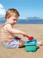Игрушка для песка Hape (море, песочница) - синее треугольное ведерко, красный совок E4089_HP