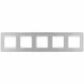 10 шт. Legrand INSPIRIA Алюминий Рамка - 5 постов, 673972