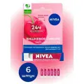 Nivea Бальзам для губ Вишневое сияние розовый 4.8 г - 6 шт