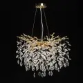 Люстра подвесная, светильник De City Лайма 467011708, 8*60W G9, цвет: золотой