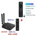 Телеприставка UGOOS AM6B Plus, 4K, HD, 4/32 Гб, 1000M, LAN, Bluetooth, WiFi6, в ассортименте, AM6BPlus G20S PRO BT