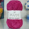 Пряжа Wolans BUNNY BABY 52 ягодный (5 мотков)