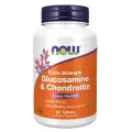 NOW Foods, Extra Strength Glucosamine Chondroitin, Глюкозамин Хондраитин для связок и суставов в таблетках, 60 шт.