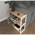 Журнальный столик кофейный приставной лофт дуб