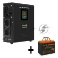 Комплект ИБП EX295995RUS + батарея 80Aч EX285654RUS 1шт (инвертор, синус, для котла, настенный) ExeGate FineSine SX-500. LCD. AVR.2SH <500VA/300W, чистая синусоида, цветной LCD-дисплей, AVR, 2*Schuko, линейно-интерактивный, крепление настенное/универса
