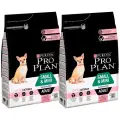 Purina Pro Plan Сухой корм для взрослых собак малых пород с чувствительной кожей: лосось и рис (Small Mini Adult Sensitive Skin) - 122722151238168612444210 | Adult Small Sensitive Skin 3 кг 11335 (2 шт)