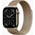 Умные часы Apple Watch Series 11 42mm Gold Titanium Case, Gold Milanese Loop, GPS + Cellular, MF8Y4