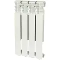 Радиатор ROMMER Optima, 4 секции, настенный, алюминиевый, белый