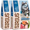 SIRIUS для активных взрослых собак всех пород 3 мяса и овощами (2 + 2 кг)