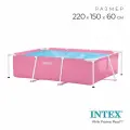Бассейн Intex Pink Pink Metal Frame, каркасный, 220х150х60см, 1662л