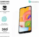 Защитная пленка для экрана и корпуса Samsung Galaxy A01 (Глянцевый комплект на экран и заднюю панель)
