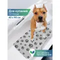 Коврик для животных для ванной с присосками 43х90 см / коврик для купания собак и мытья кошек