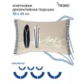 Подушка декоративная 30х45 см Let's surf диванная для интерьера Sea treasures Tkano TK25-CU0003