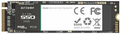 Внутренний SSD диск BlitzWolf BW-NV2 PCIe Gen3*4 NVMe1.3 SSD 256GB M.2-2280 M-Key Soild State Drive Hard Disk 256GB