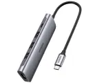 Хаб USB Ugreen CM136 Usb-c - 3xUSB3.0+HDMI+USB-C Space Grey 70495