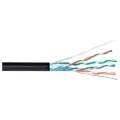 Витая пара кабель уличный F/UTP 4 пары 8 жил 24 AWG PE Cu CAT 5e (0.48) Медь FTP интернет кабель сетевой 305 метров