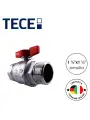 Кран шаровой для воды и газа TECE 1 1/4 (13300014) , ручка-бабочка вр/нр