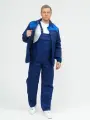 Рабочий костюм Стандарт синий спецодежда летняя мужская с полукомбинезоном 52-54/170-176