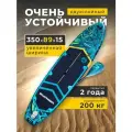 Cапборд надувной, двухслойный Prana Green 11'6 350х89х15 см Sup board для плавания и серфинга с веслом / Skatinger