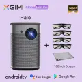 Портативный мини-проектор XGIMI Halo, Android, Wi-Fi, Full HD, 1080P, Halo Screen 3D 4pcs, Российская/европейская (EU)