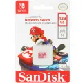 Карта памяти microSDXC UHS-I U3 Sandisk 128 ГБ, 100 МБ/с, Class 10, Nintendo Switch, 1 шт. [sdsqxao-128g-gn3zn]