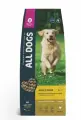 All Dogs для собак с курицей, вес 13 кг.