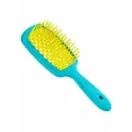 Janeke SUPERBRUSH Щетка для волос малая, 86SP234TSE, бирюзовый/желтый, 17,5x7x3 см