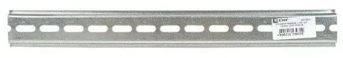 DIN-рейка перфорированная L300 с инд. ШК PROxima | код. adr-30-x | EKF (10шт. в упак.)