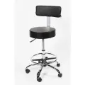 Стул мастера NOVOKOM СТ-17КА, с газлифтом, черный, искусственная кожа