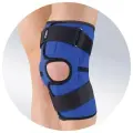 Ортез на коленный сустав аэропреновый, с металлическими шарнирами, разъемный Orto NKN 149, размер XXL