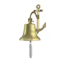 Рында-булинь Nautical 1842, корабельный колокол, на кронштейне Якорь, диаметр 18 см