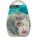Дюбель MULTI plug 6x25 мм с универсальным шурупом MULTI пот. гол. 4x35 мм 30 шт
