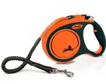 Поводок-рулетка Flexi Xtreme tape XS 3 м, 15 кг, черно-оранжевый