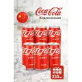 Газированный напиток Кока-Кола классическая (Coca-Cola), 6 шт * 330 мл, Китай