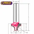 Фреза врезная радиусная (псевдофиленка) R=3.2 i1=3 d1=4 D=10x9x41 S=6 PROCUT PROFESSIONAL A1201