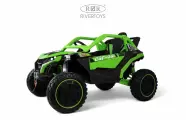 Детский электромобиль RiverToys Z707ZZ с дистанционным управлением, полноприводный, одноместный зеленый