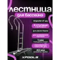 Лестница для бассейна 4 ступени для узкого борта (скиммерный бассейн) SF-415