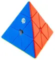 Скоростная магнитная пирамидка Gan Pyraminx M Enhanced Core Цветной пластик